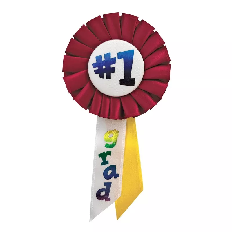 #1 Grad Graduation Rosette