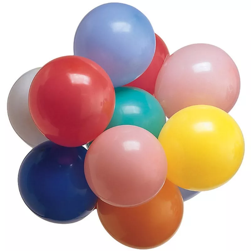 Assorted 8.75″ Latex Balloons (240 per Case)