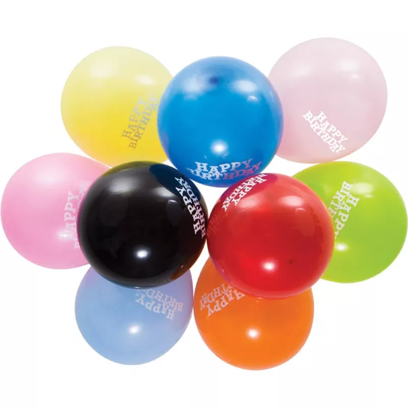Assorted Happy Birthday Balloons (180 per Case)