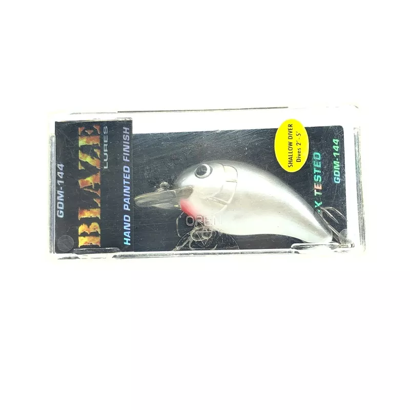 Blaze Shallow Diver White with Black Back Hand Painted