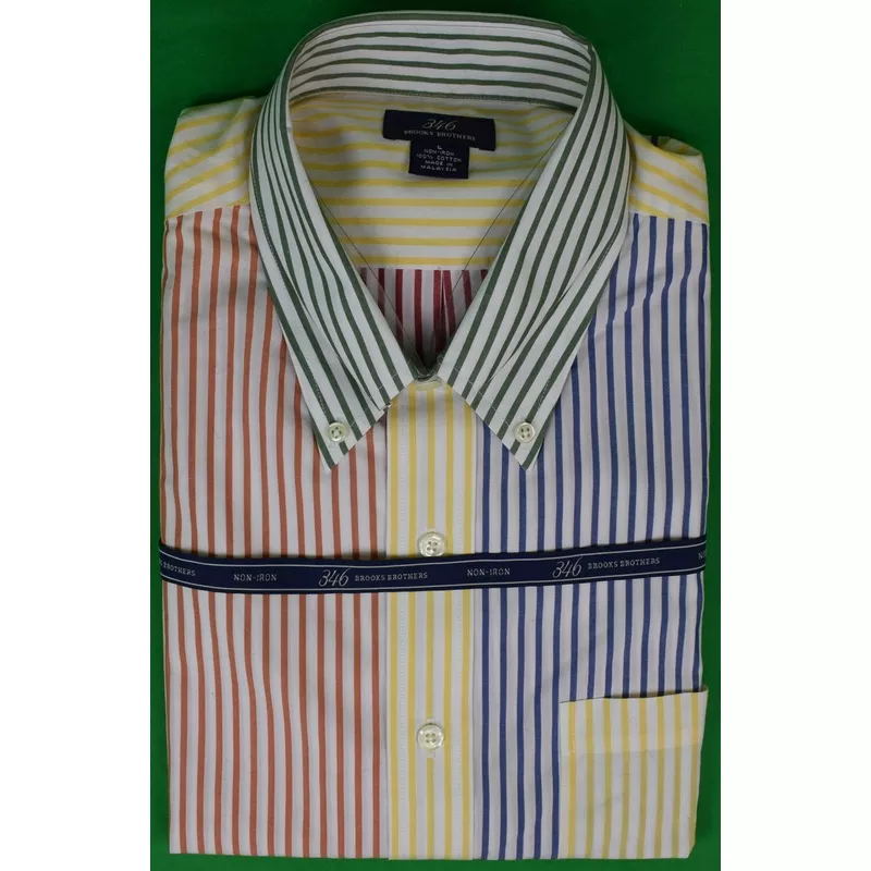 "Brooks Brothers 346 Multi Stripe Fun Shirt" Sz L (NWT/ Old Stock) (SOLD)