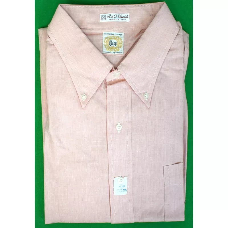 "Chipp Pink End-On-End B/D Dress Shirt" Sz 17-35 (DEADSTOCK/ NWT)