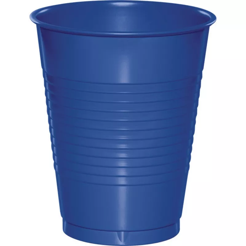 Cobalt Blue 16 oz Plastic Cups (240 per Case)