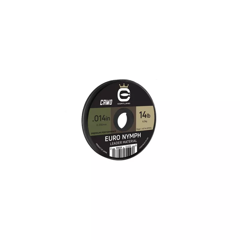 Cortland Euro Nymph Leader Material Camo 50 YD 6 LB JC18144476