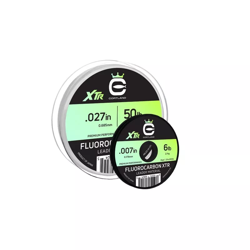 Cortland Fluorocarbon XTR Leader Material CLEAR 90 FT / 30 YD 6 LB JC18144478