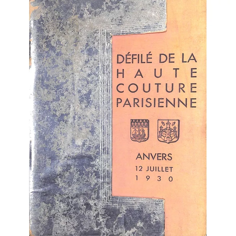 "Defile De La Haute Couture Parisienne" Anvers 12 Juillet 1930