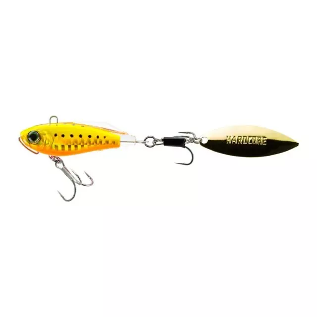 Duel Seabass Lure Hardcore Solid Spin 32g 55mm Flatfish Gold Chart