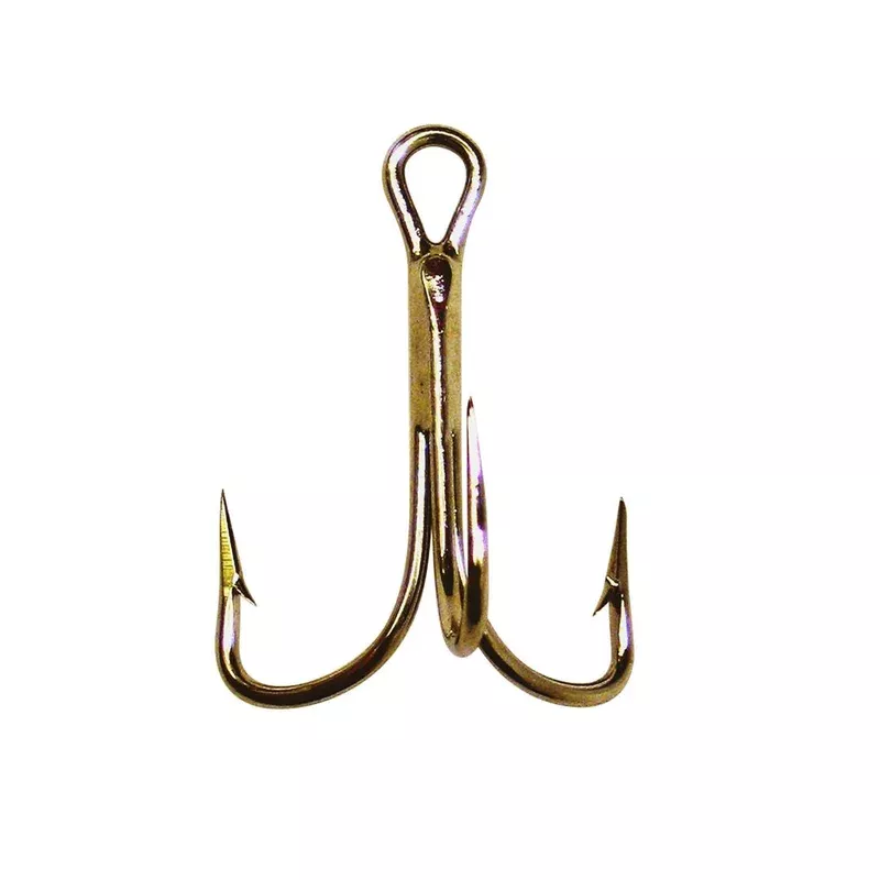 Eagle Claw 2X Treble Reg Shank Bronze