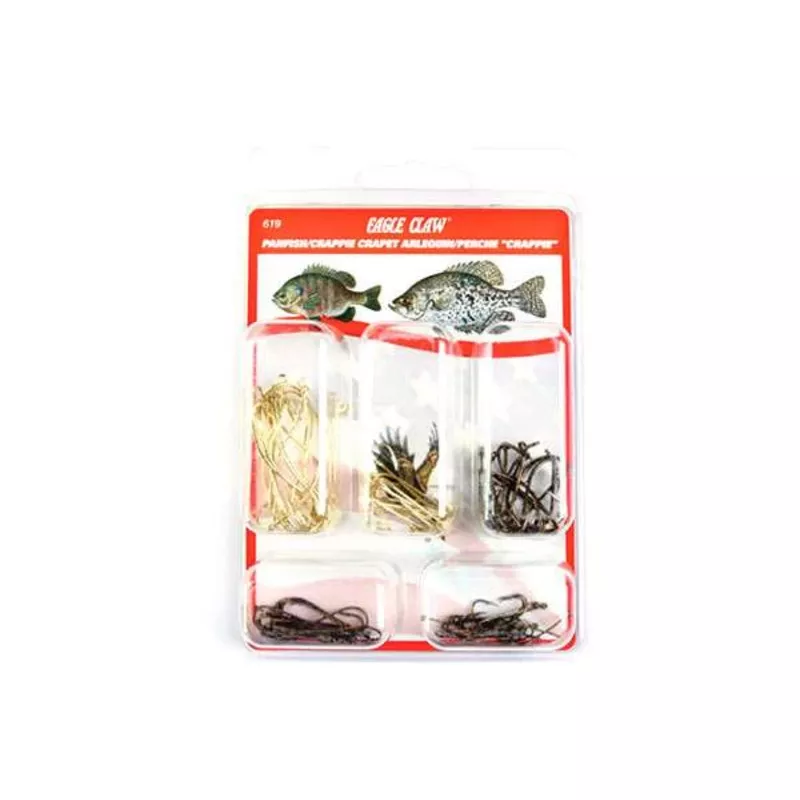 Eagle Claw 616H Crappie/Bream Hook Assortment