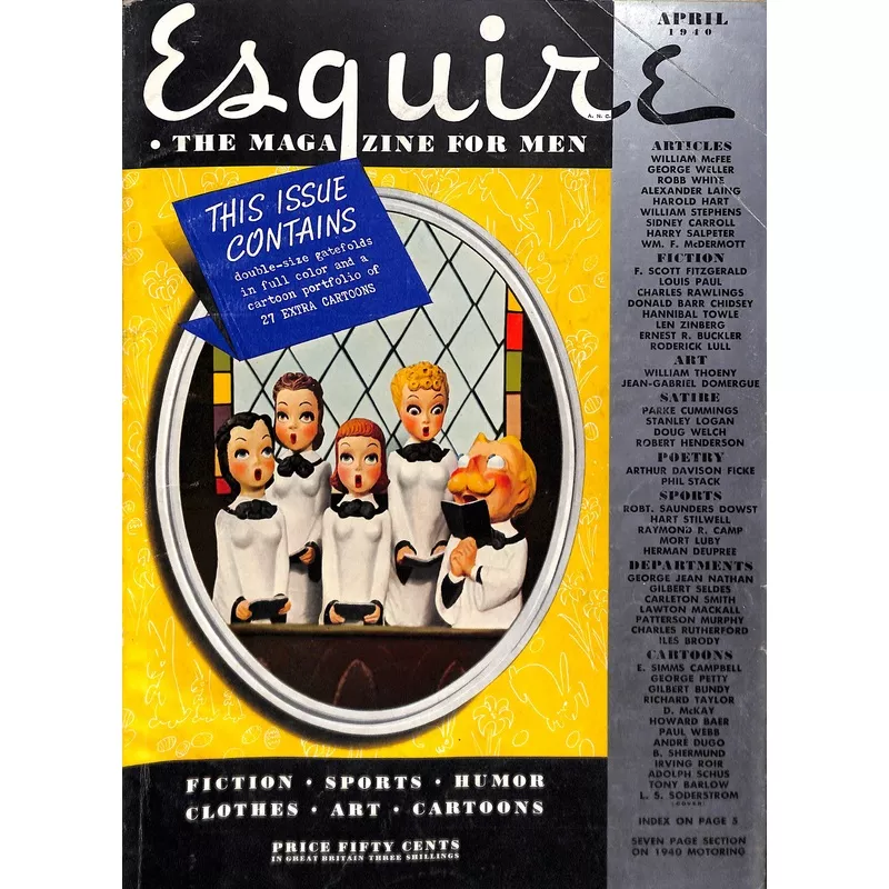 "Esquire The Magazine For Men" April 1940