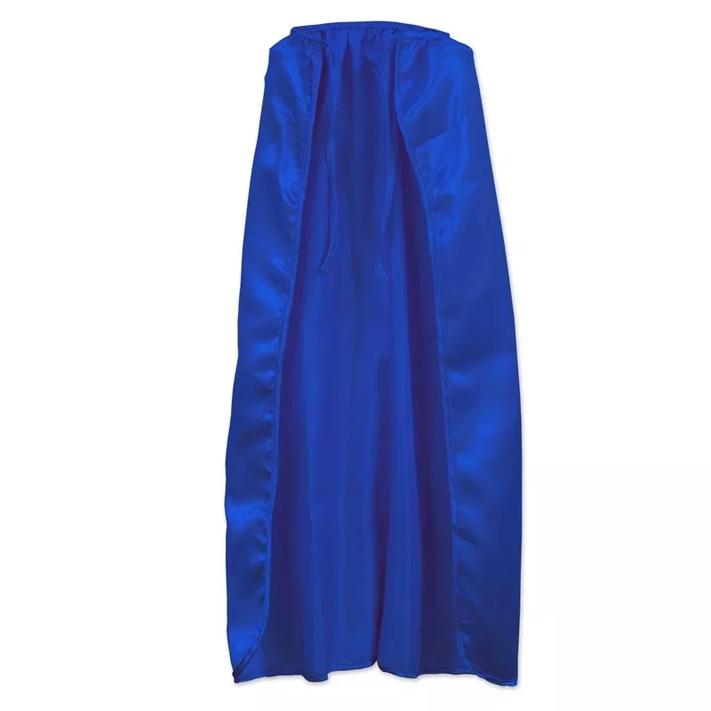 Fabric Cape – blue – string-tie closure