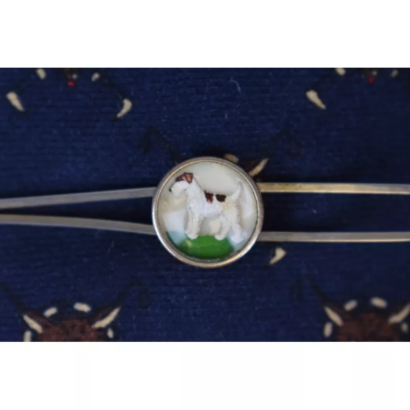 "Fox Terrier Tie Bar Made In England"