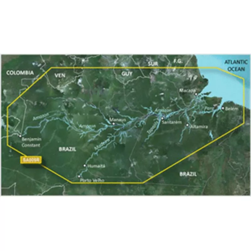Garmin BlueChart g3 Vision HD - VSA009R - Amazon River - microSD-SD