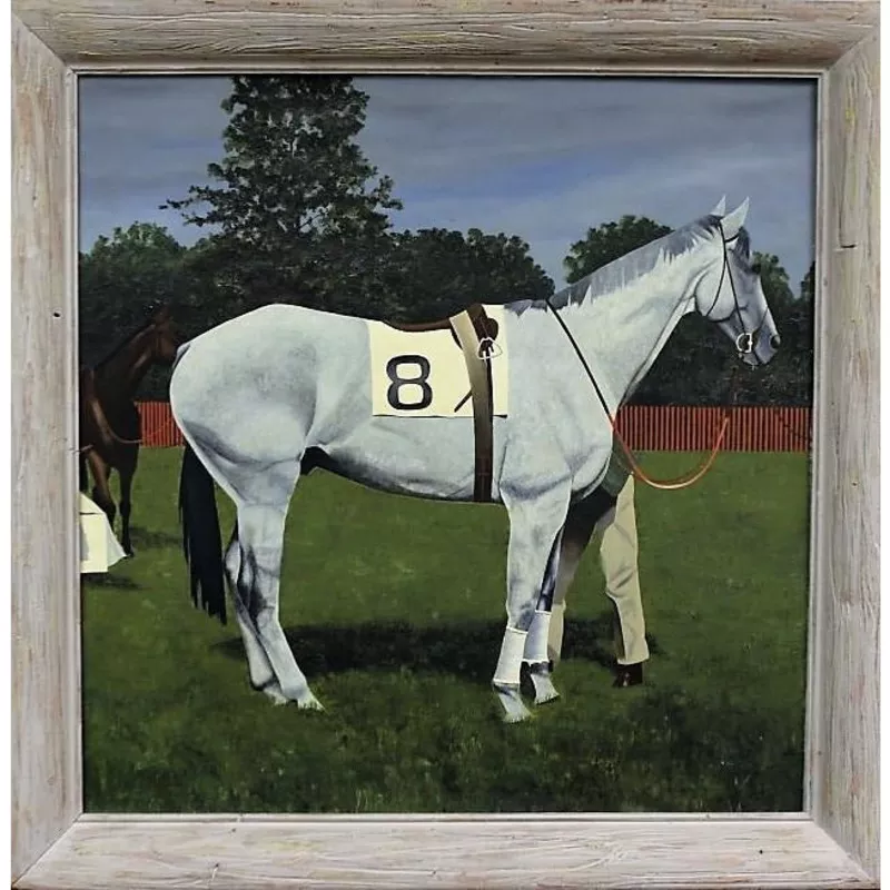 "Gray Steeplechaser #8" by Fairfield G. Coogan (1924-2024)