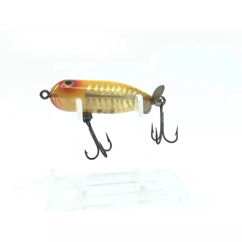 Heddon TIny Torpedo Yellow White Ribs