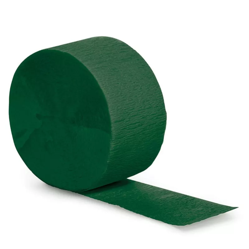 Hunter Green Crepe Streamer 81 ft (12 per Case)
