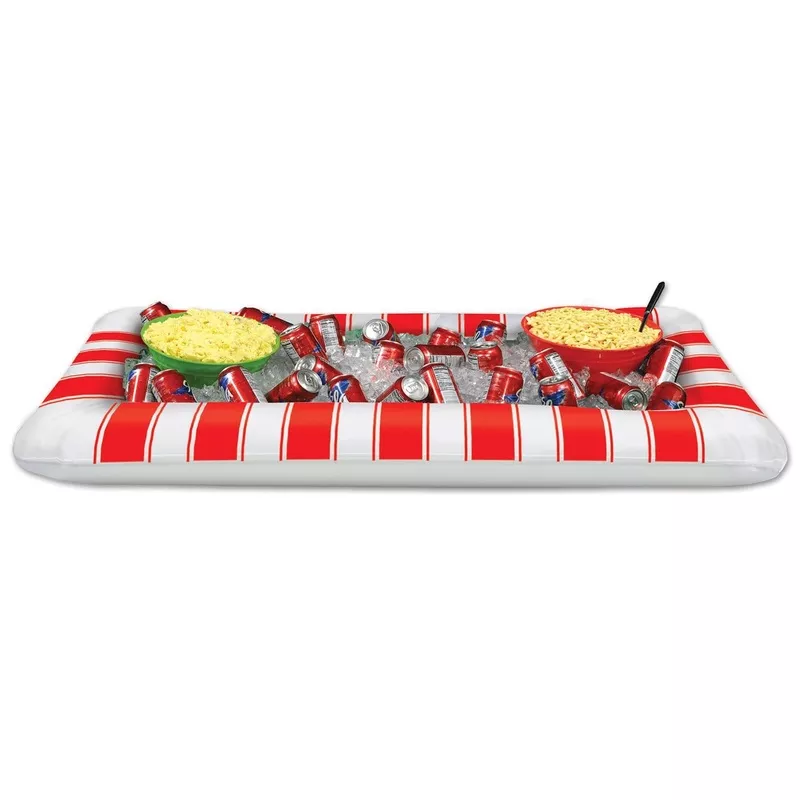 Inflatable Red&White Stripes Party Buffet Cooler