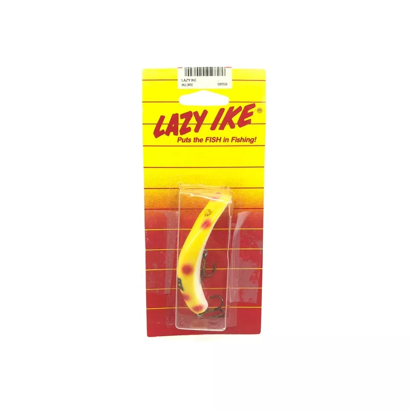 Lazy Ike New on Card Yellow Spotted Color Size 3