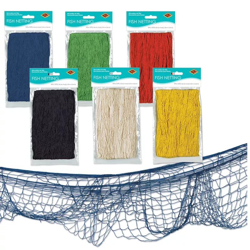 Luau Party Fish Netting, assorted colors