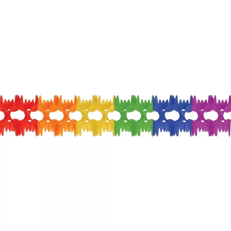 Packaged Party Pageant Garland – rainbow