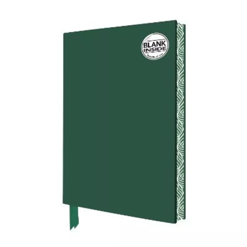 Racing Green Blank Artisan Notebook (Flame Tree Journals)
