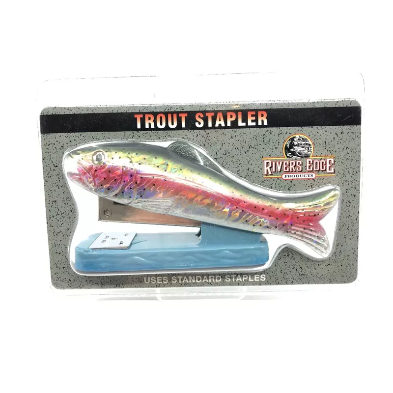 Rivers Edge Rainbow Trout Stapler New on Card