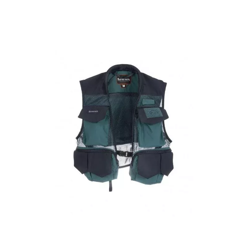 Simms Tributary Vest Deep Sea Green – Medium