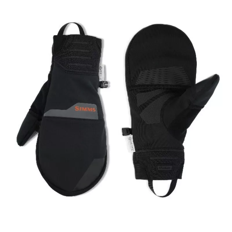 Simms Windstopper Foldover Fishing Mitt Black
