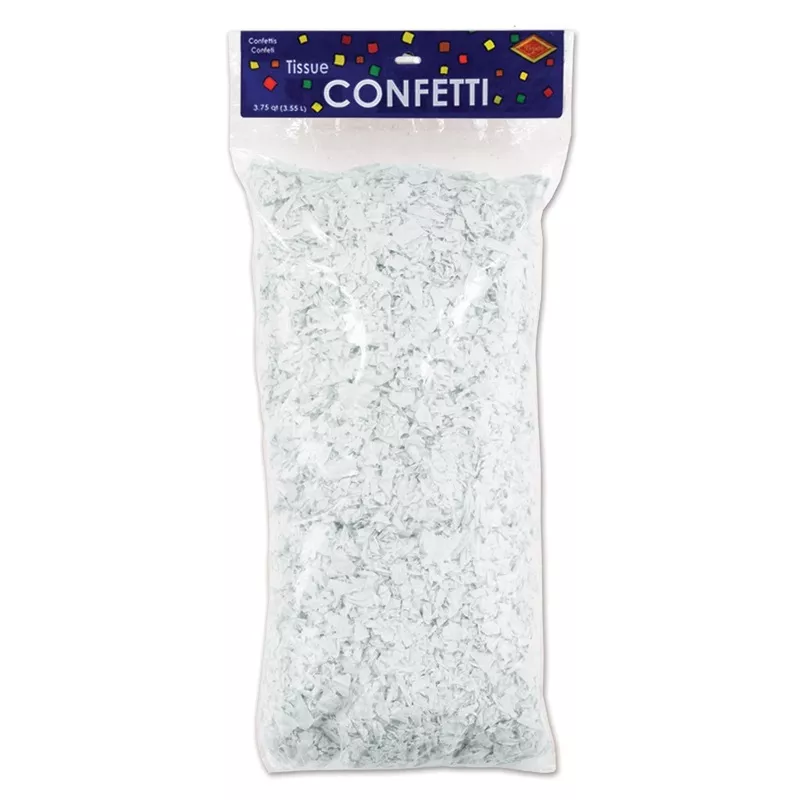Tissue Party Confetti – White