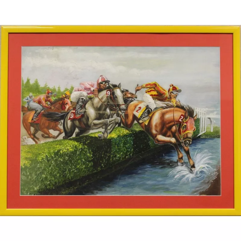 'The Water Jump' Oil on Canvas