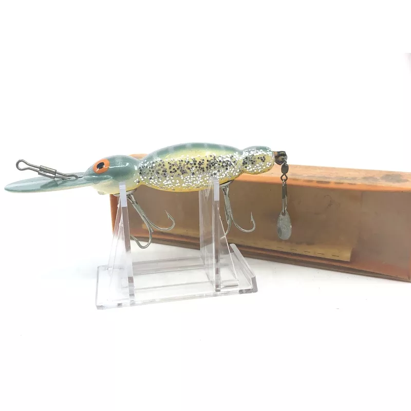 Wooden Bomber Waterdog Green Top Yellow Belly with 1670 Box
