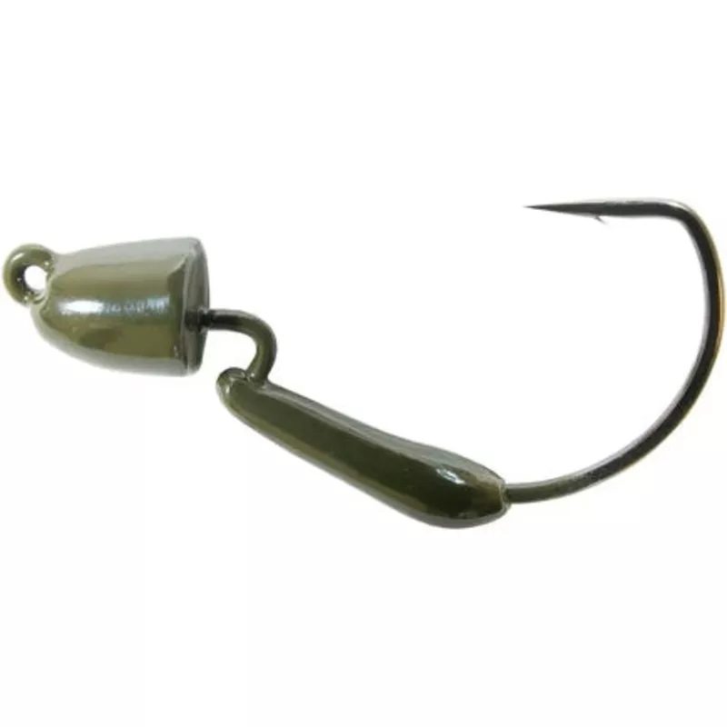 Z-Man Finesse Bulletz Weedless Jigheads Qty 3 Green Pumpkin