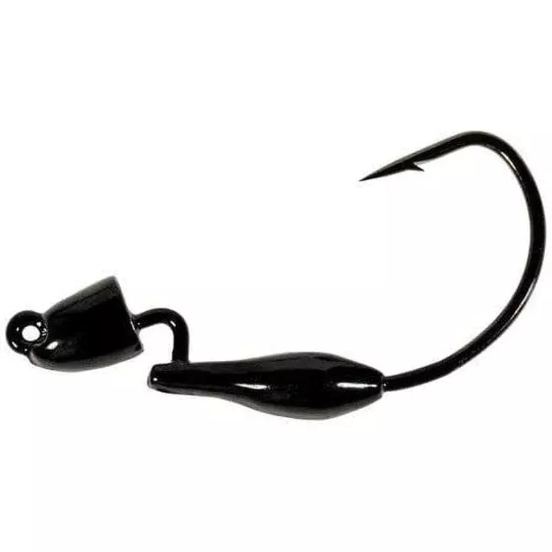 Z Man Pro Bulletz Weedless Jig Heads Black 3pk