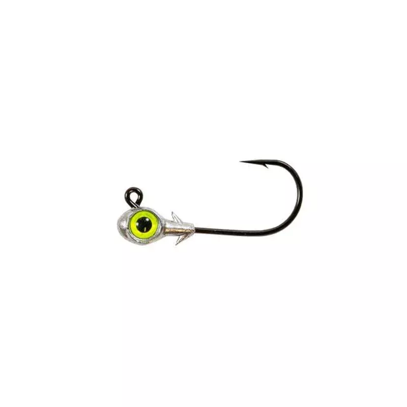 Z-Man Trout Eye Jigheads 1/4oz Chartreuse 3 Pack